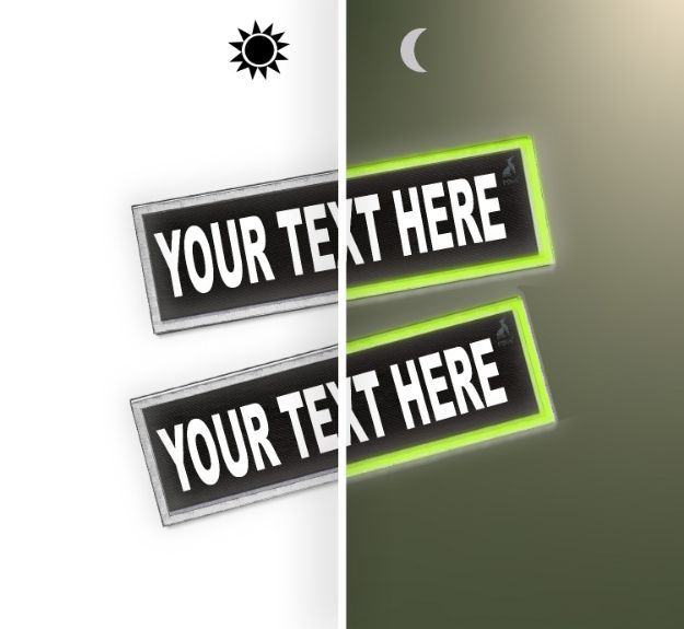 Picture of P24S® Custom Patch with phosphorescent frame - small (110x30 mm)